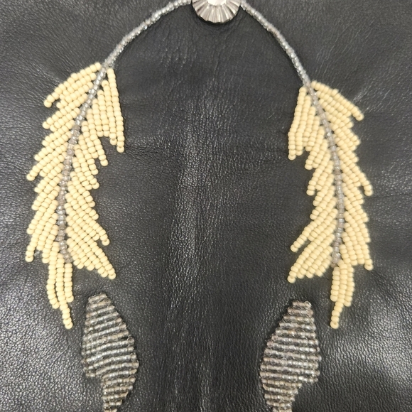 Tribe America Embelished Leather Vest SZ 8 RARE - Picture 15 of 16